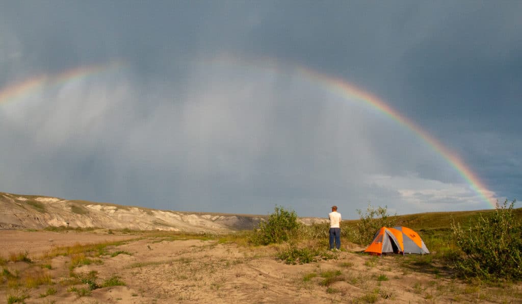 Rainbow over the Horton River