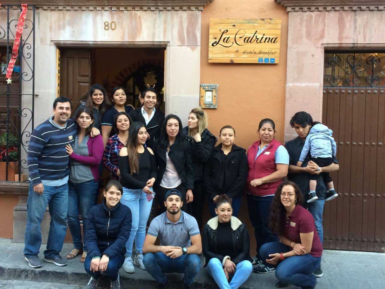 The staff at La Catrina Hostel who made our experience so incredible