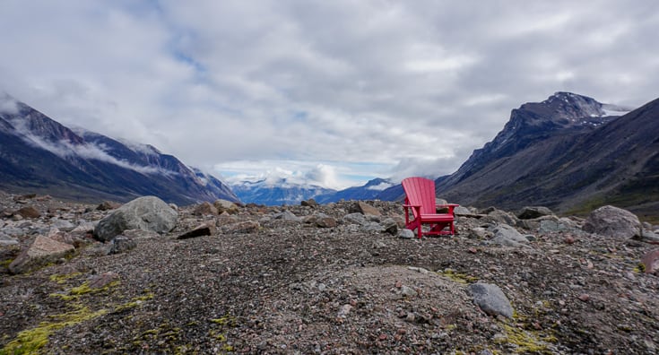 The Red Chair in Auyuittuq