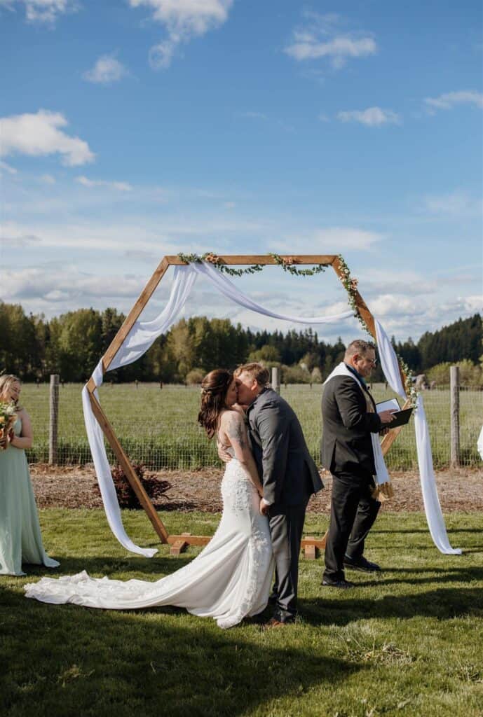 Bride and Groom getting married