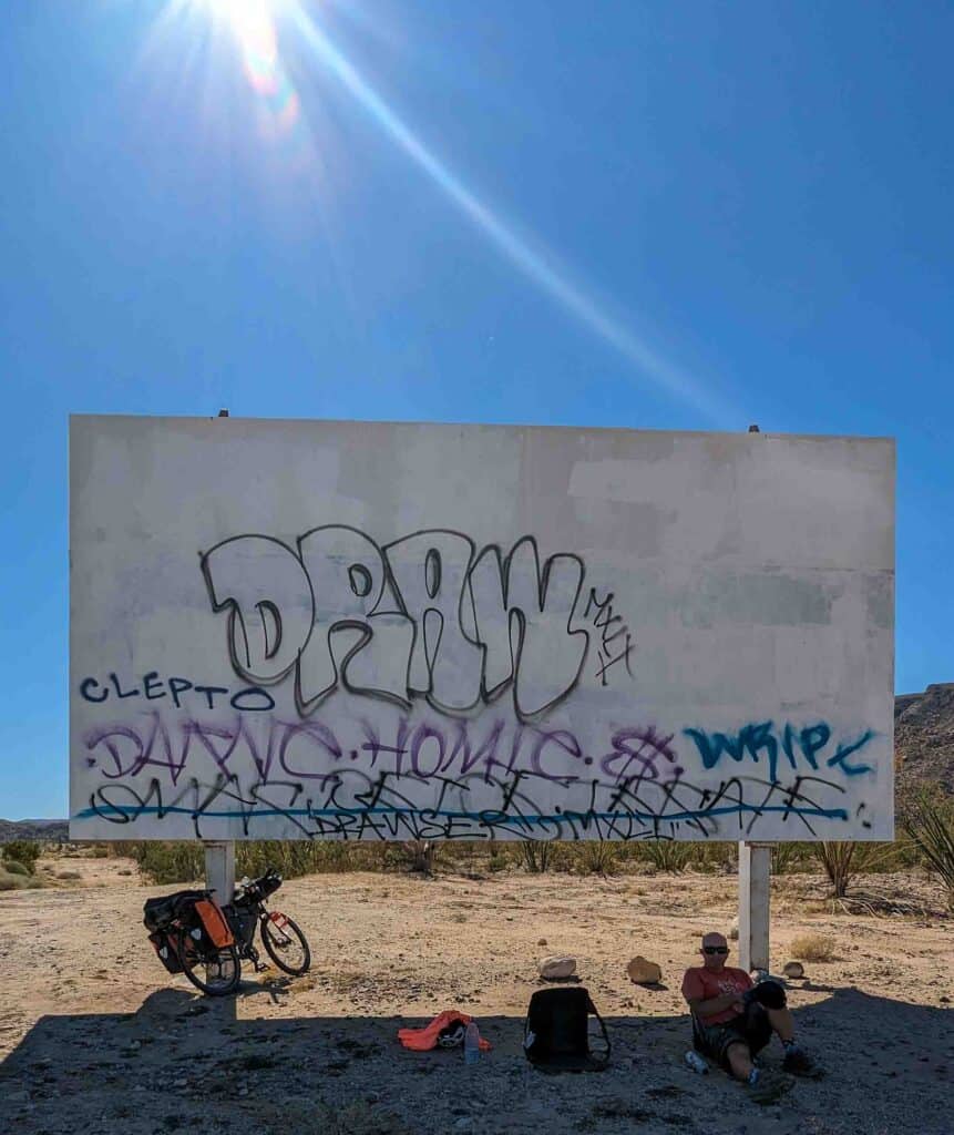 Man sitting in the shade